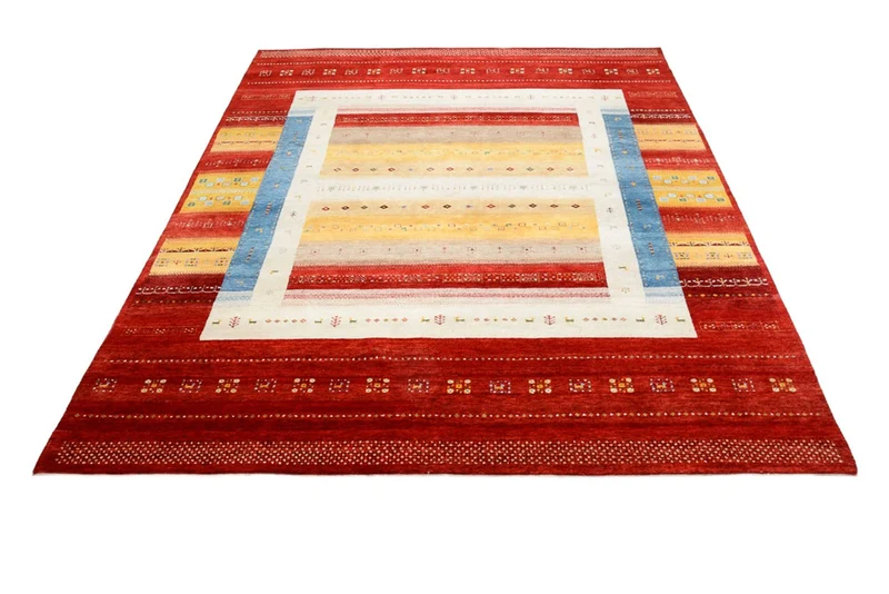 Gabbeh Teppich - Loribaft Indus - 173 x 244 cm - mehrfarbig