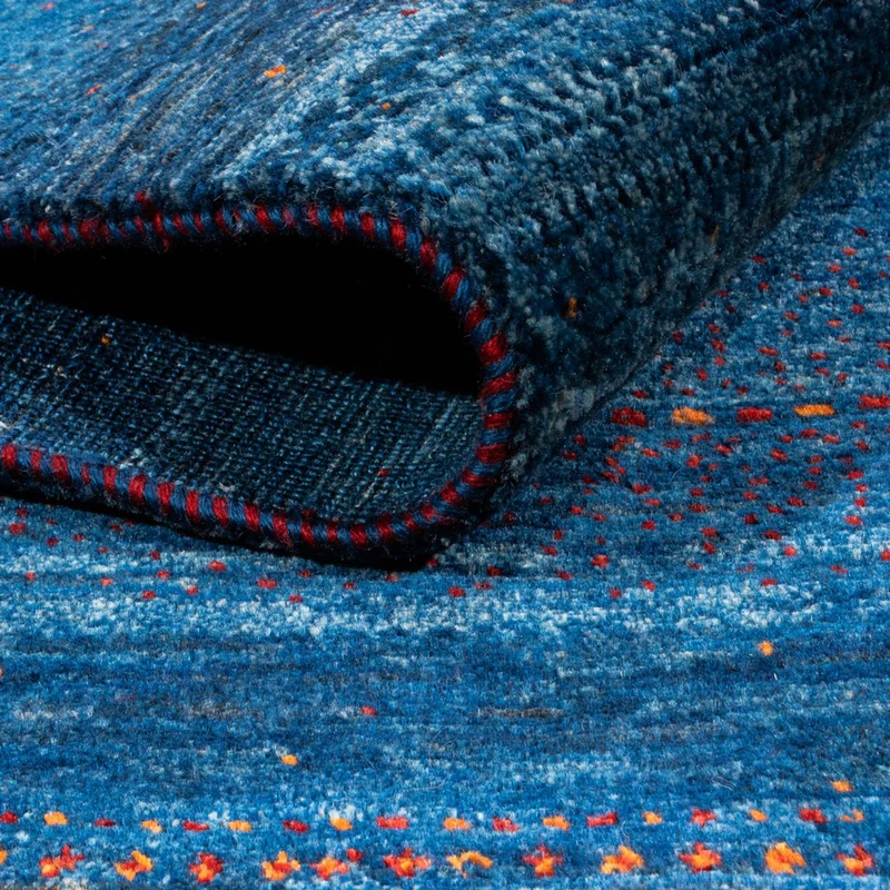 Gabbeh Teppich - Loribaft Perser - 128 x 190 cm - blau