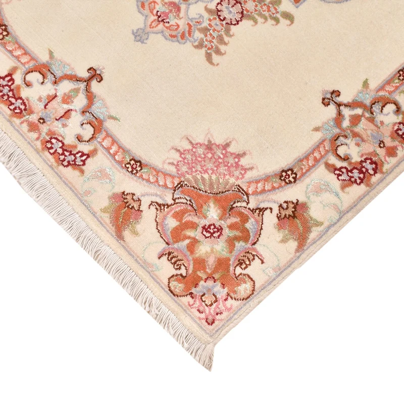 Täbriz - 50 Raj Teppich 60x90cm - Perserteppich - creme