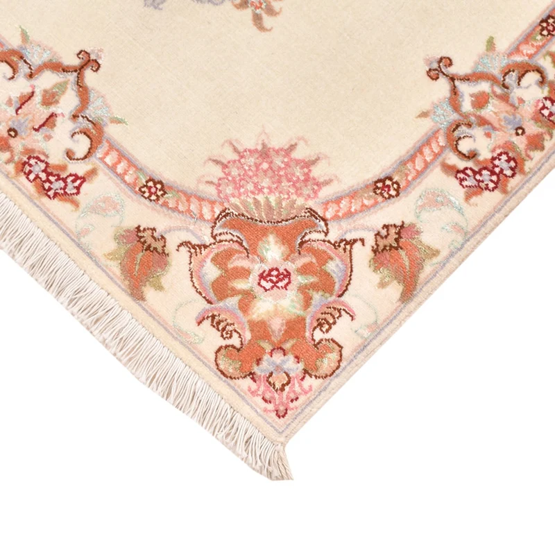 Täbriz - 50 Raj Teppich 60x90cm - Perserteppich - creme