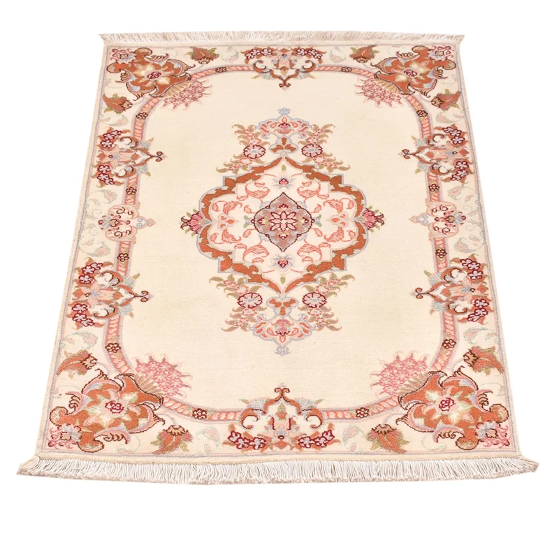 Täbriz - 50 Raj Teppich 60x90cm - Perserteppich - creme