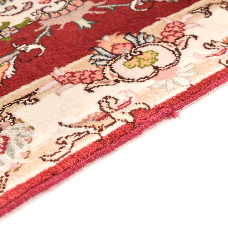 Täbriz - 50 Raj Teppich 60x90cm - Perserteppich - rot