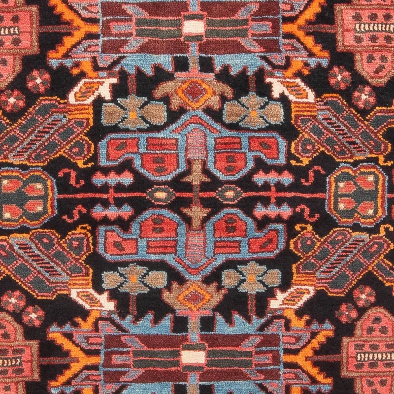 Hamadan Teppich 135x215cm - Perserteppich - dunkelblau
