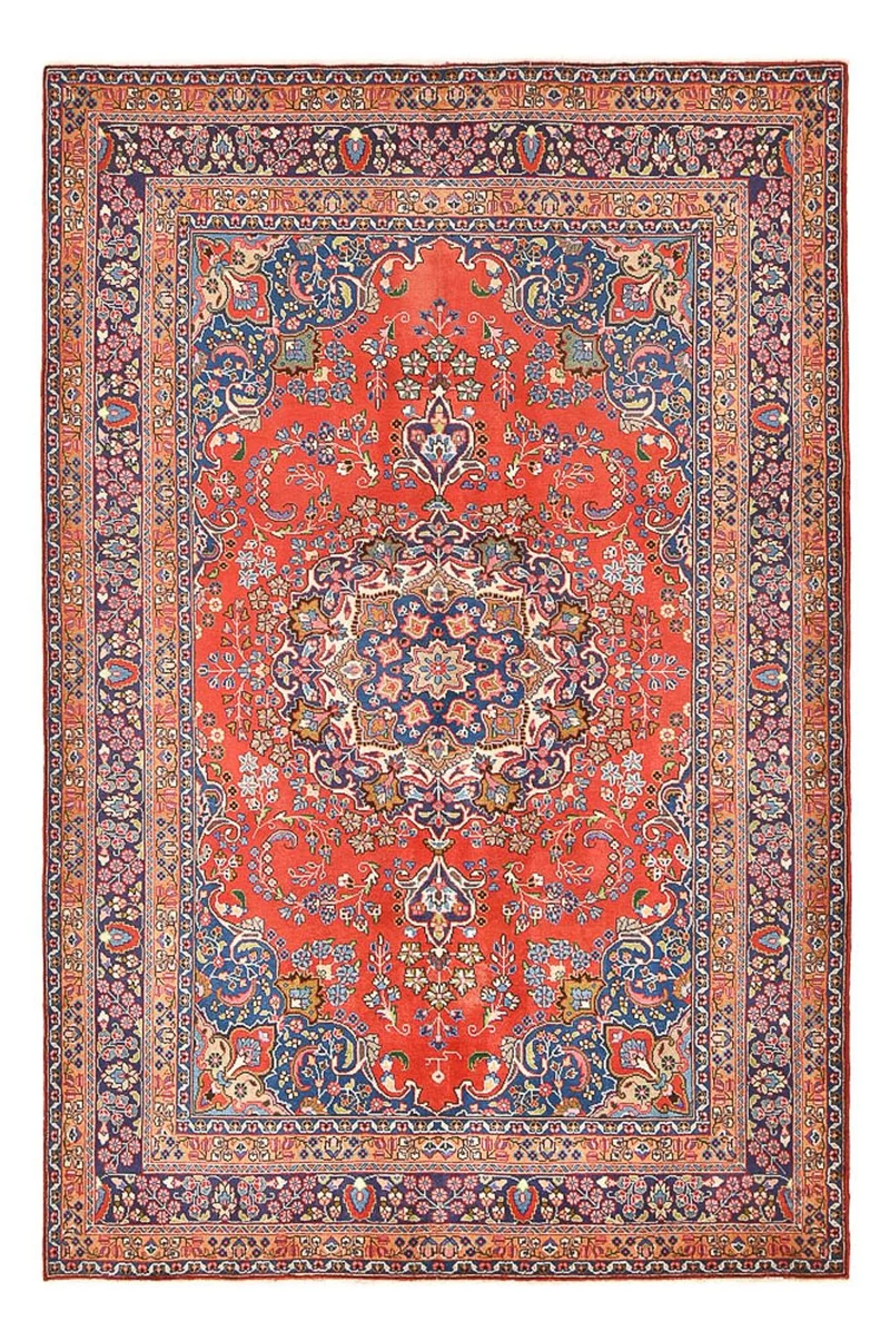 Sabsewar Teppich 200x305cm - Perserteppich - rot