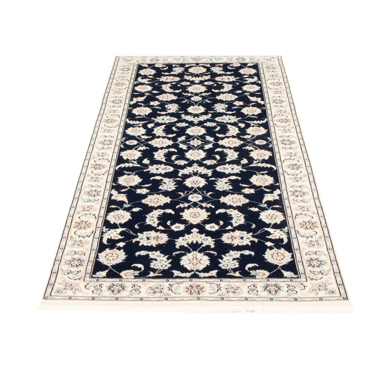 Läufer Perser - Nain - Royal - 80 x 200 cm - dunkelblau