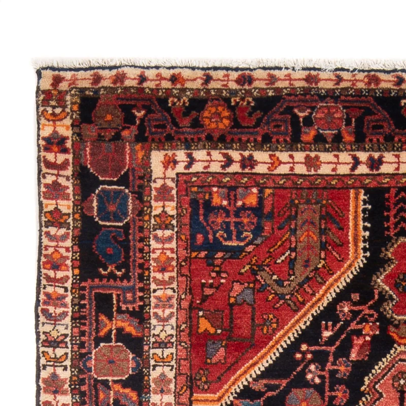 Hamadan Teppich 135x215cm - Perserteppich - dunkelblau