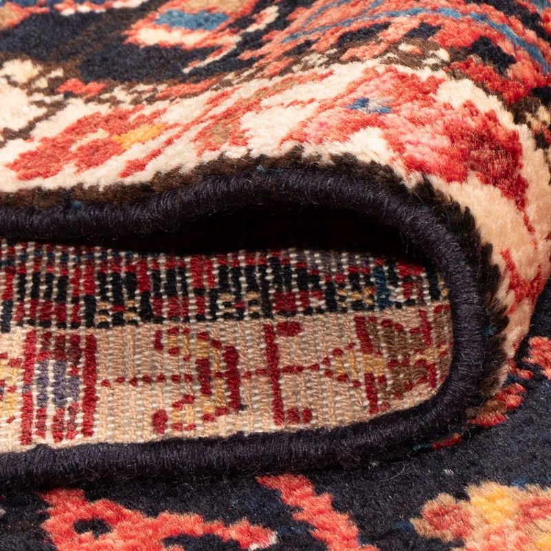 Hamadan Teppich 135x215cm - Perserteppich - dunkelblau