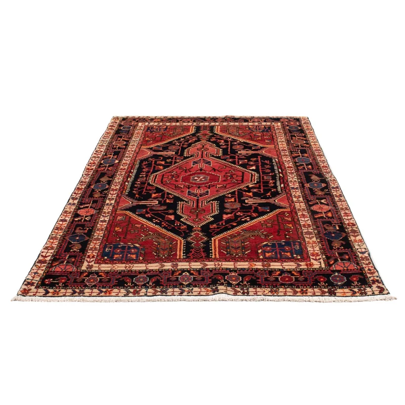 Hamadan Teppich 135x215cm - Perserteppich - dunkelblau