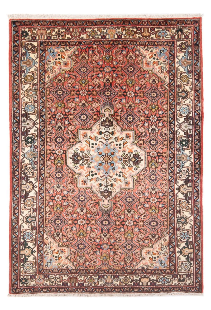 Hamadan Teppich 128x192cm - Perserteppich - rot