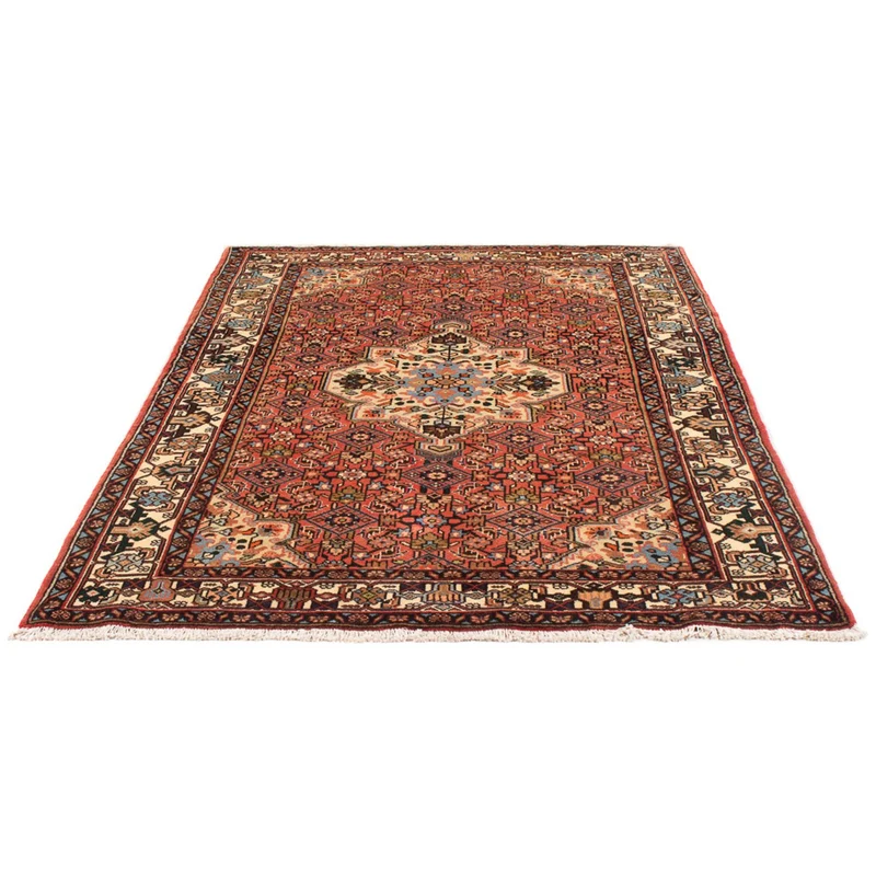 Hamadan Teppich 128x192cm - Perserteppich - rot