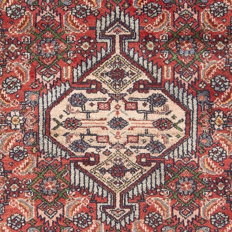 Hamadan Teppich 130x195cm - Perserteppich - rot