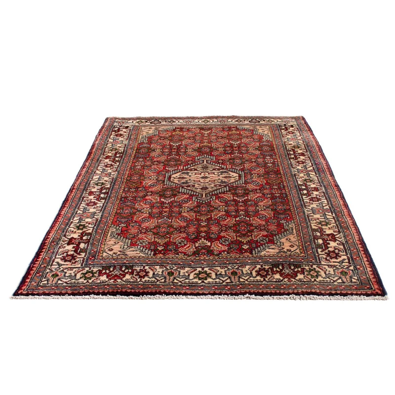 Hamadan Teppich 130x195cm - Perserteppich - rot