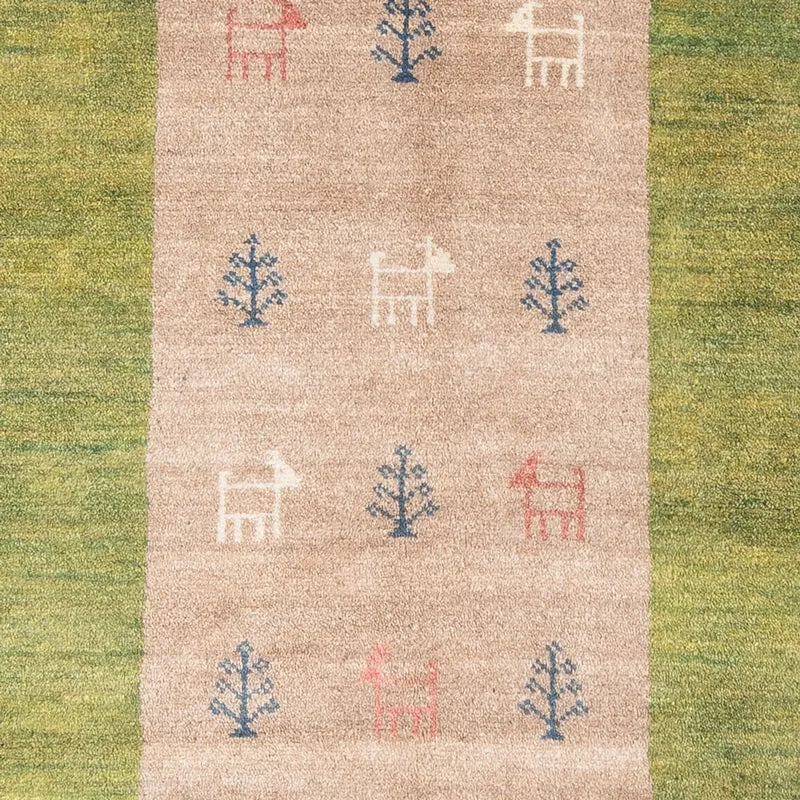 Gabbeh Persisch Teppich 119x190cm - Perserteppich Wollteppich - mehrfarbig