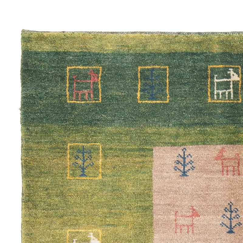 Gabbeh Persisch Teppich 119x190cm - Perserteppich Wollteppich - mehrfarbig