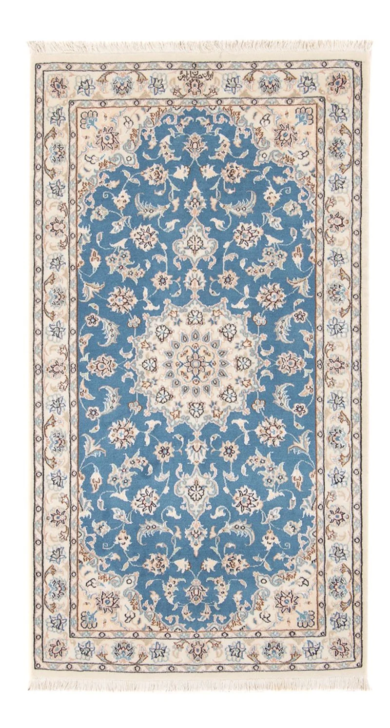 Nain - 6La Teppich 76x138cm - Perserteppich - hellblau