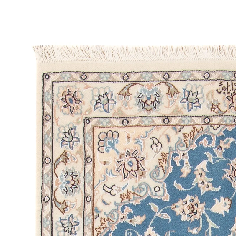 Nain - 6La Teppich 76x138cm - Perserteppich - hellblau