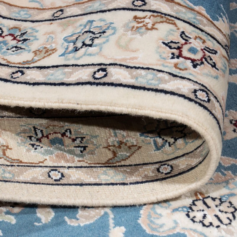 Nain - 6La Teppich 76x138cm - Perserteppich - hellblau