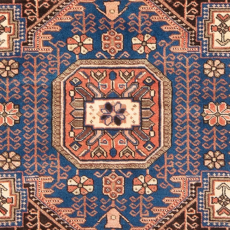 Nahavand Teppich 146x200cm - Perserteppich - blau