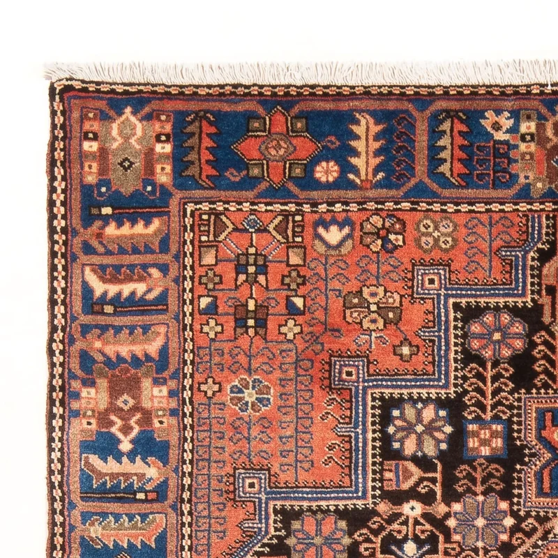 Nahavand Teppich 146x200cm - Perserteppich - blau