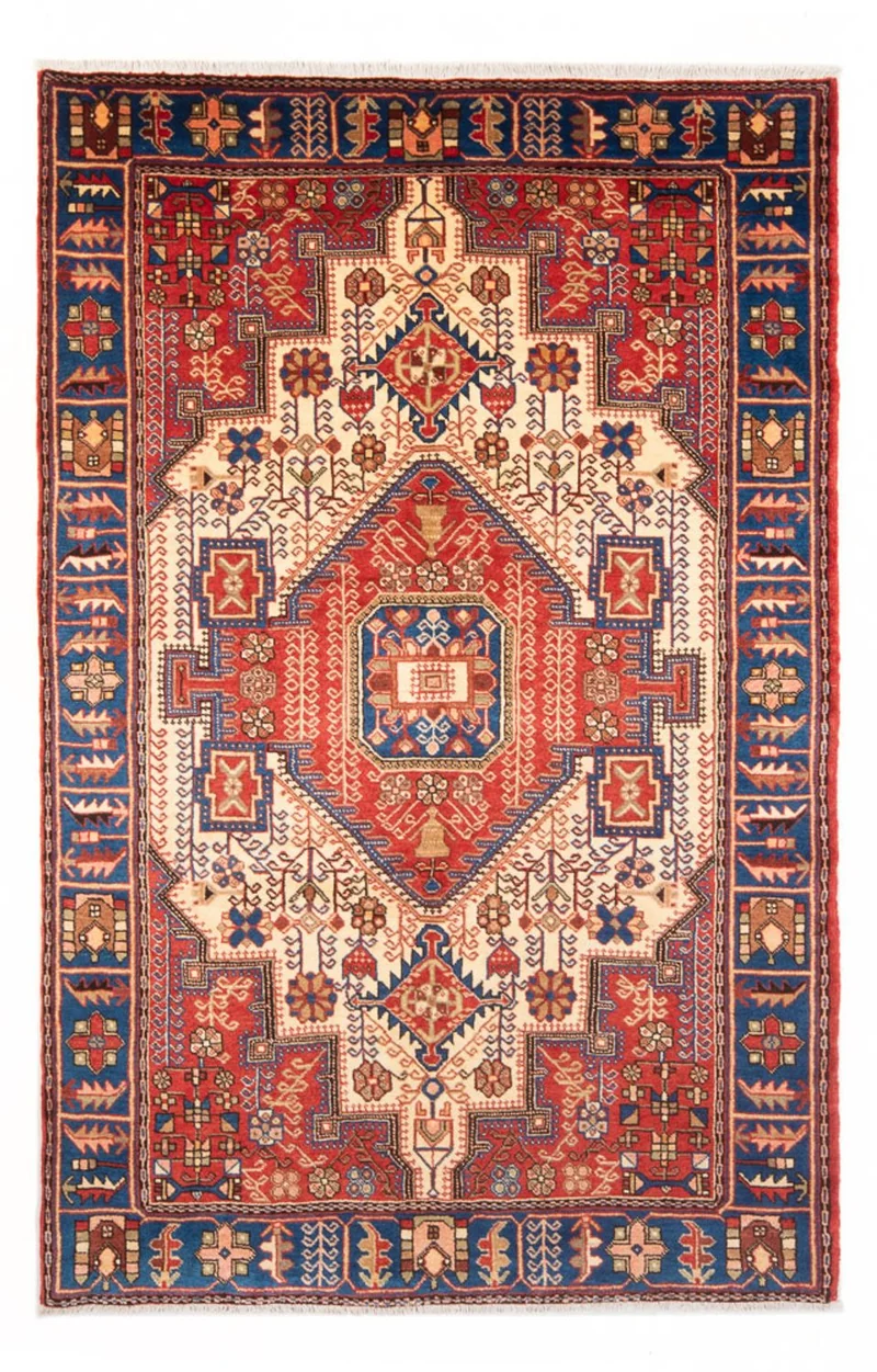 Nahavand Teppich 140x223cm - Perserteppich - rot