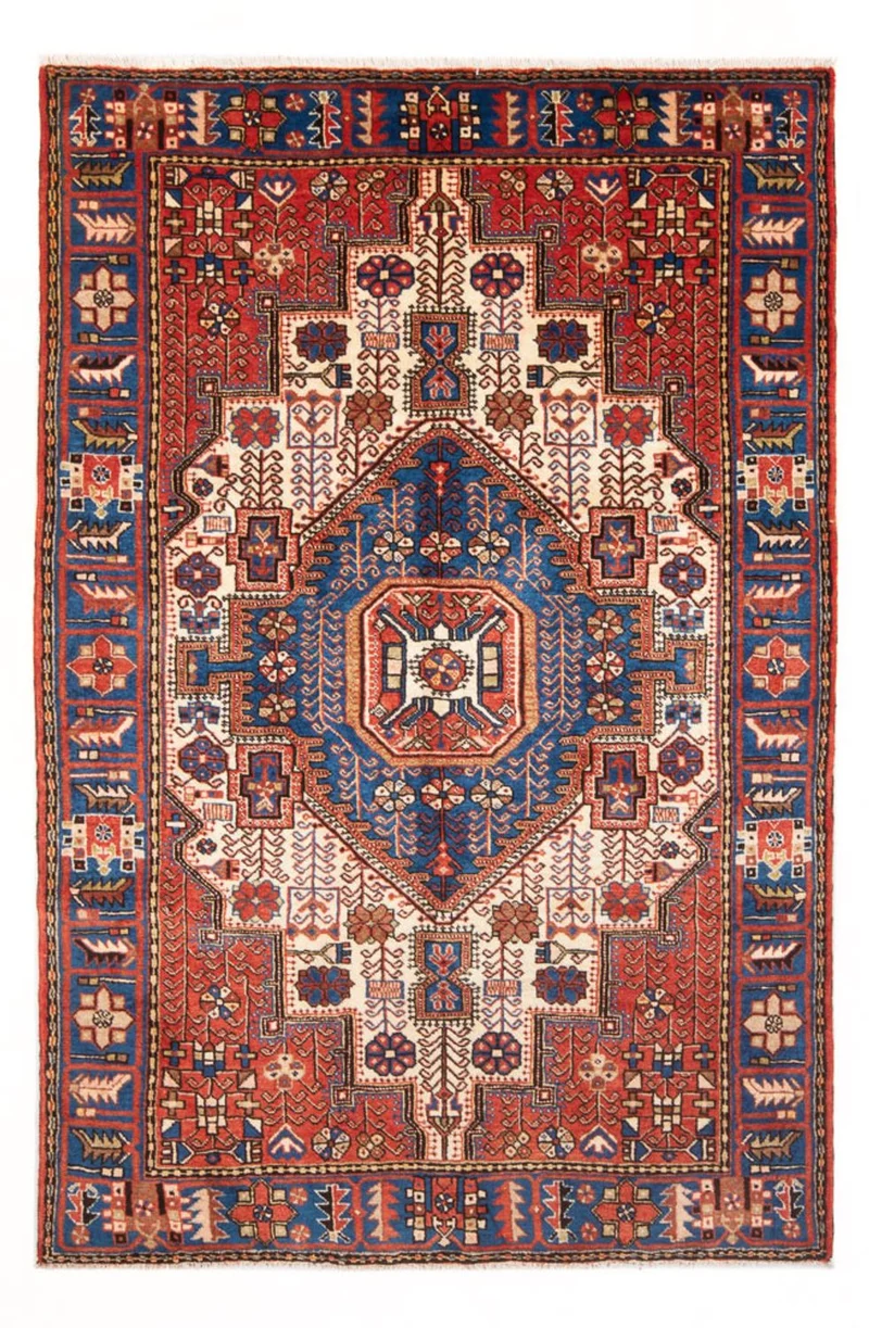 Nahavand Teppich 140x200cm - Perserteppich - blau