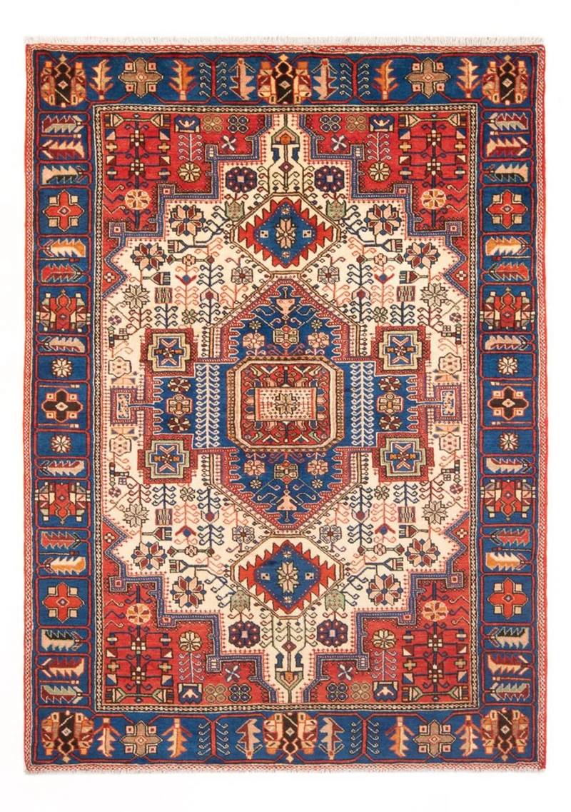 Nahavand Teppich 140x200cm - Perserteppich - blau