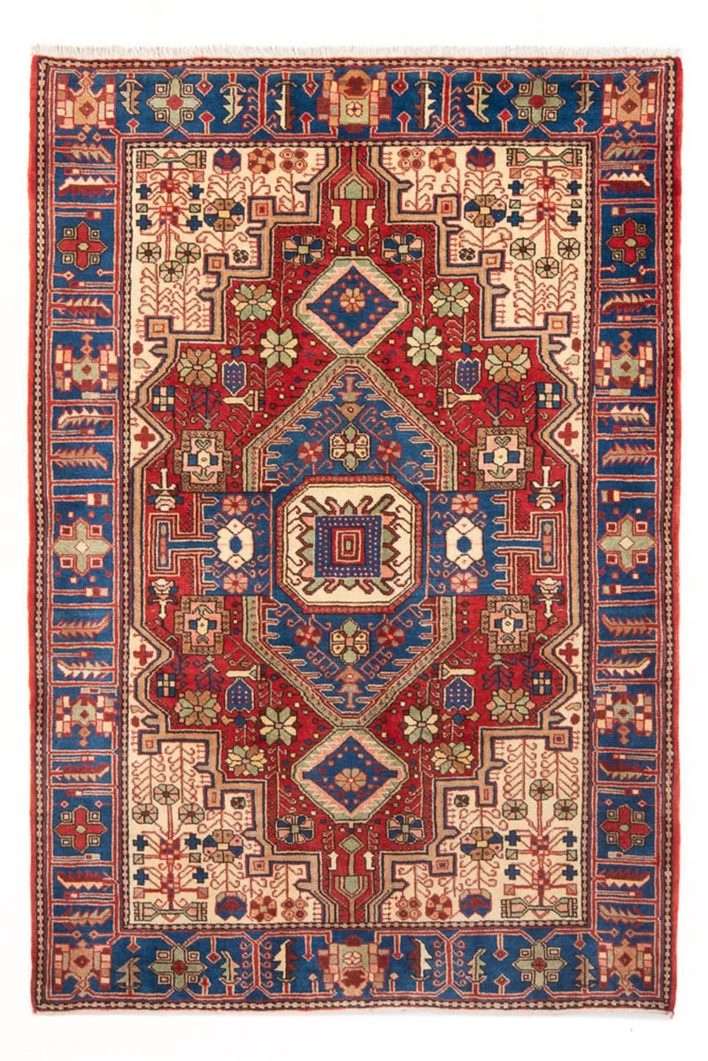 Nahavand Teppich 140x200cm - Perserteppich - blau
