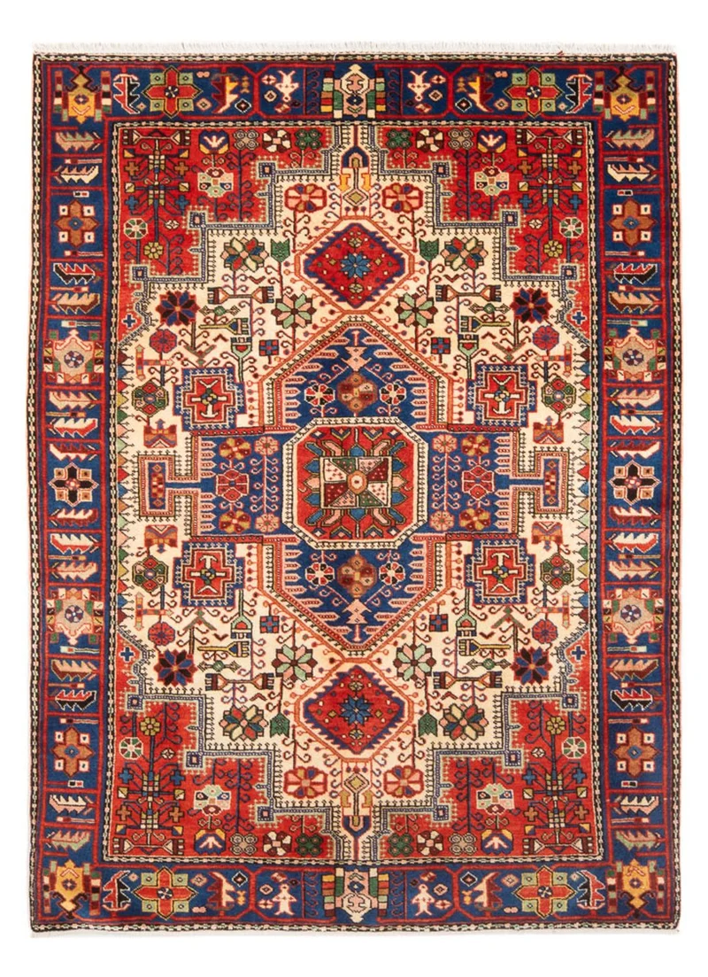 Nahavand Teppich 140x195cm - Perserteppich - blau