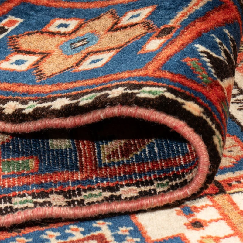Nahavand Teppich 140x195cm - Perserteppich - blau