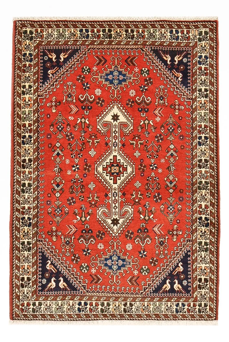 Abadeh Teppich 104x150cm - Perserteppich - rot