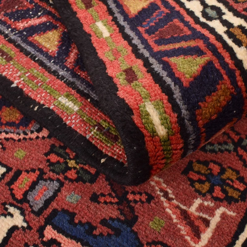 Qaraja Teppich 68x290cm - Perserteppich - hellrot