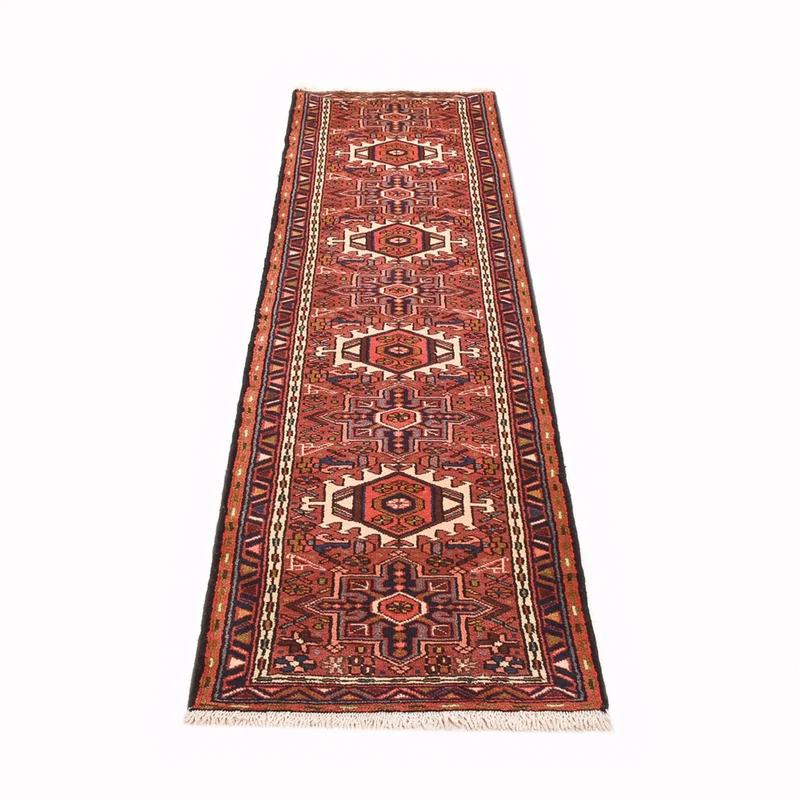 Qaraja Teppich 68x290cm - Perserteppich - hellrot