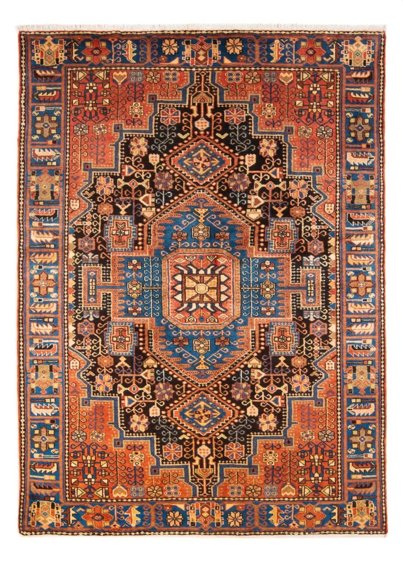 Nahavand Teppich 140x200cm - Perserteppich - blau