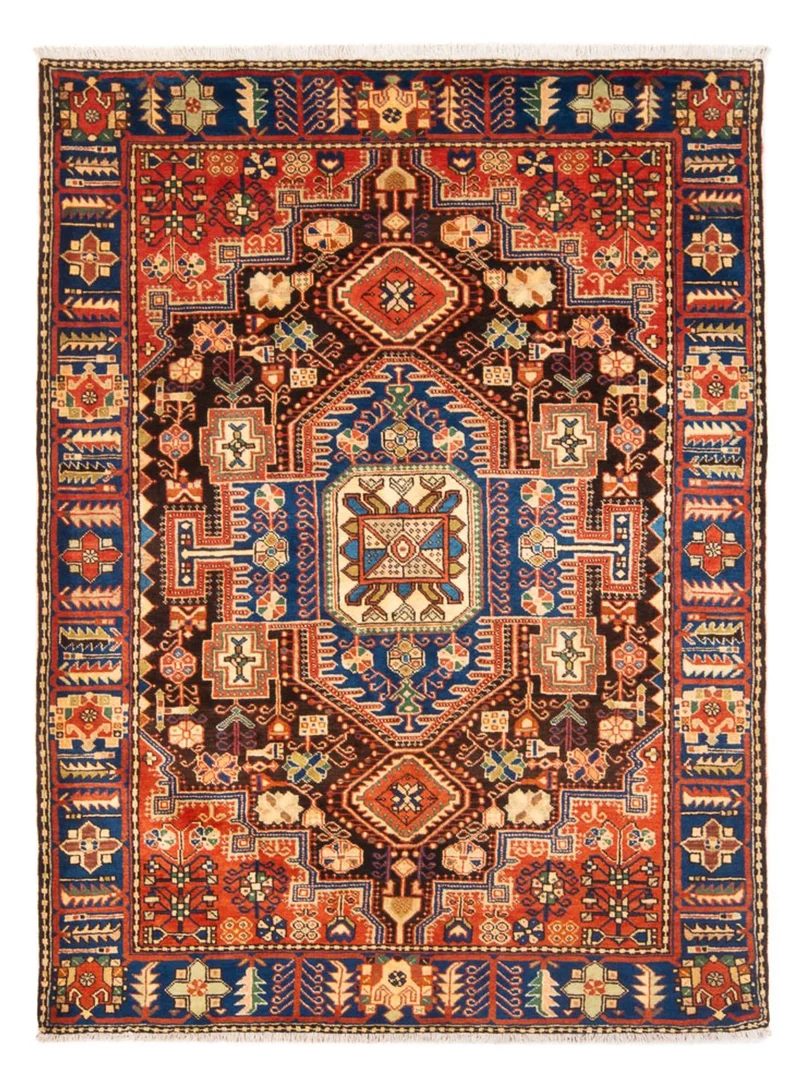 Nahavand Teppich 145x200cm - Perserteppich - blau