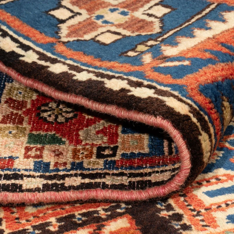 Nahavand Teppich 145x200cm - Perserteppich - blau