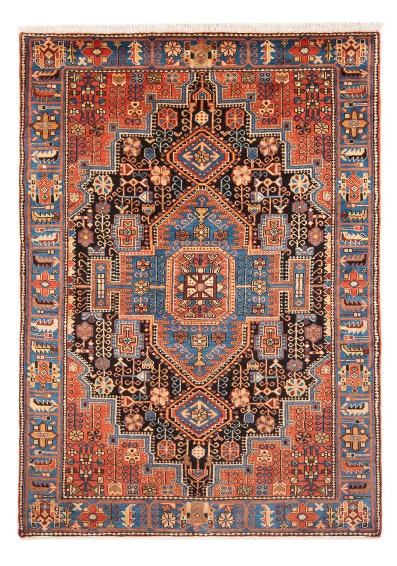 Nahavand Teppich 143x200cm - Perserteppich - blau