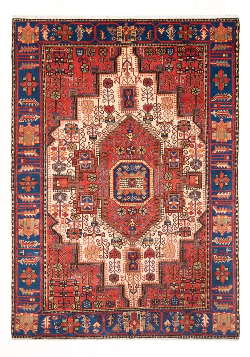 Nahavand Teppich 140x200cm - Perserteppich - rot
