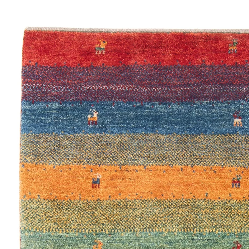 Gabbeh Persisch Teppich 120x180cm - Perserteppich Wollteppich - mehrfarbig