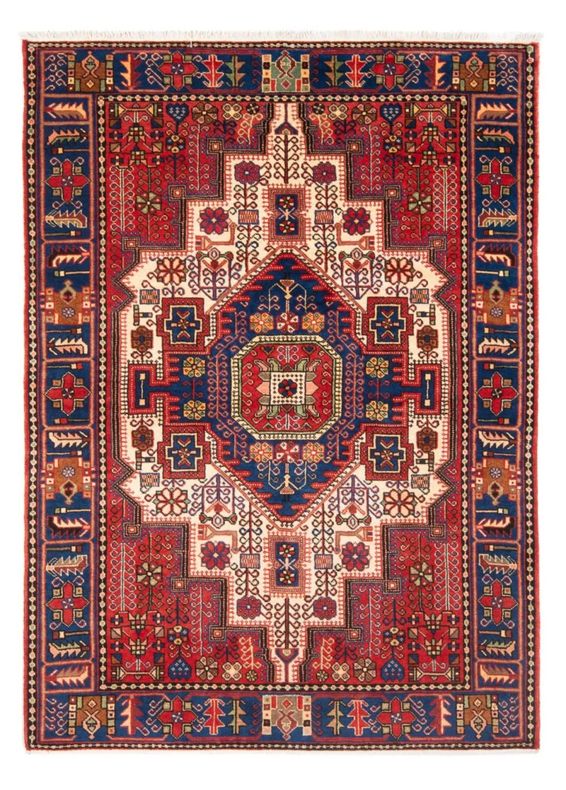 Nahavand Teppich 146x200cm - Perserteppich - blau