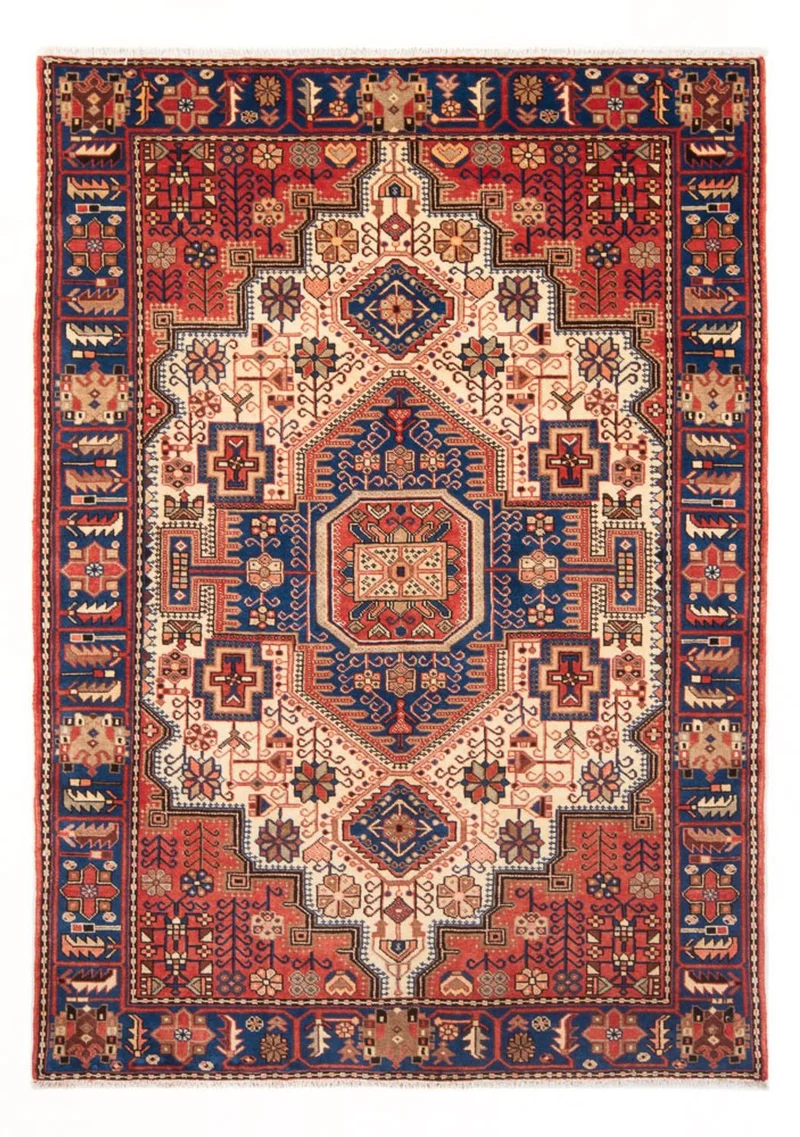 Nahavand Teppich 137x205cm - Perserteppich - blau