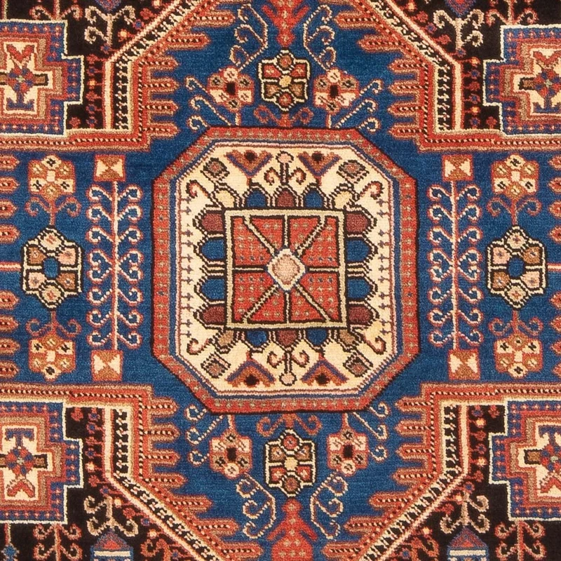 Nahavand Teppich 140x205cm - Perserteppich - blau