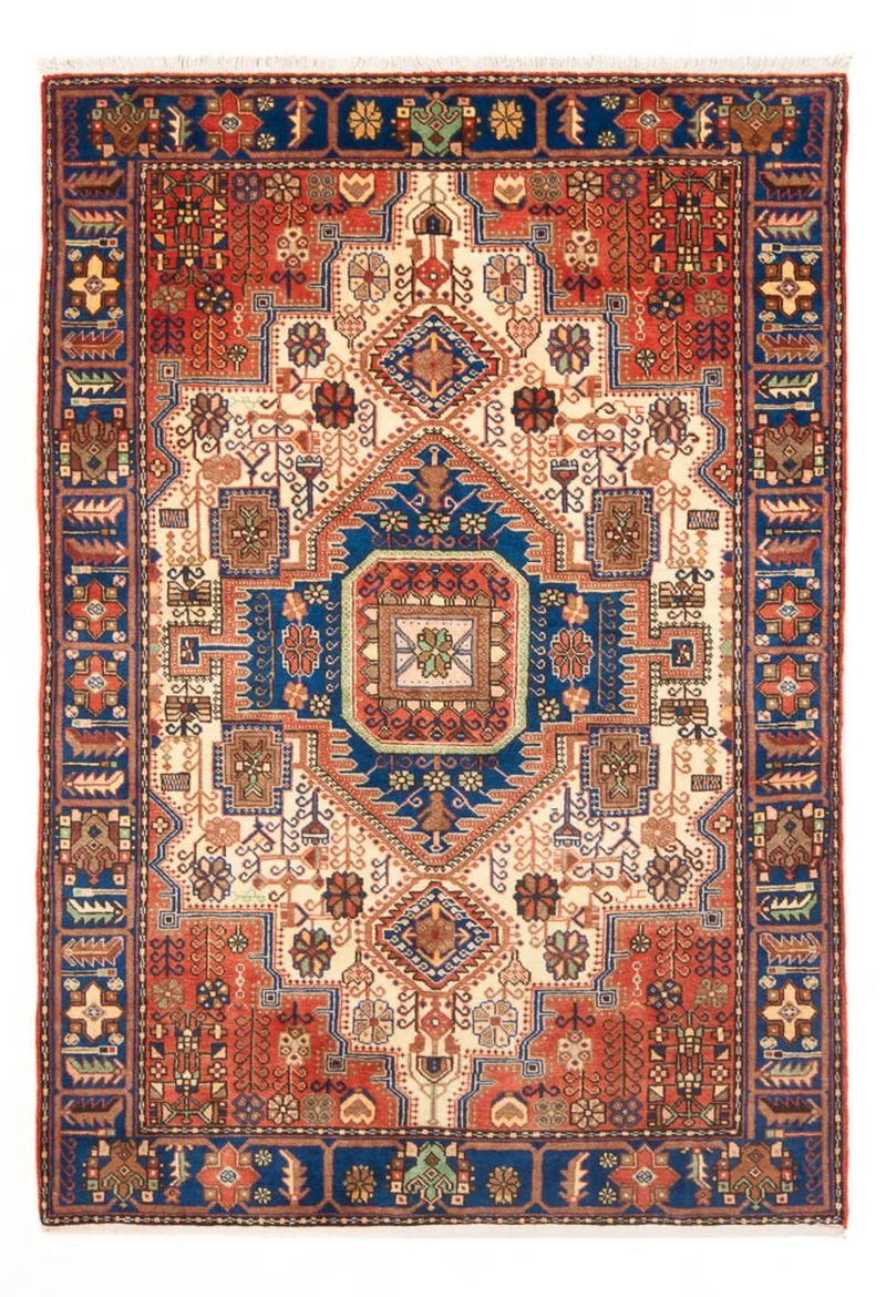 Nahavand Teppich 140x190cm - Perserteppich - blau