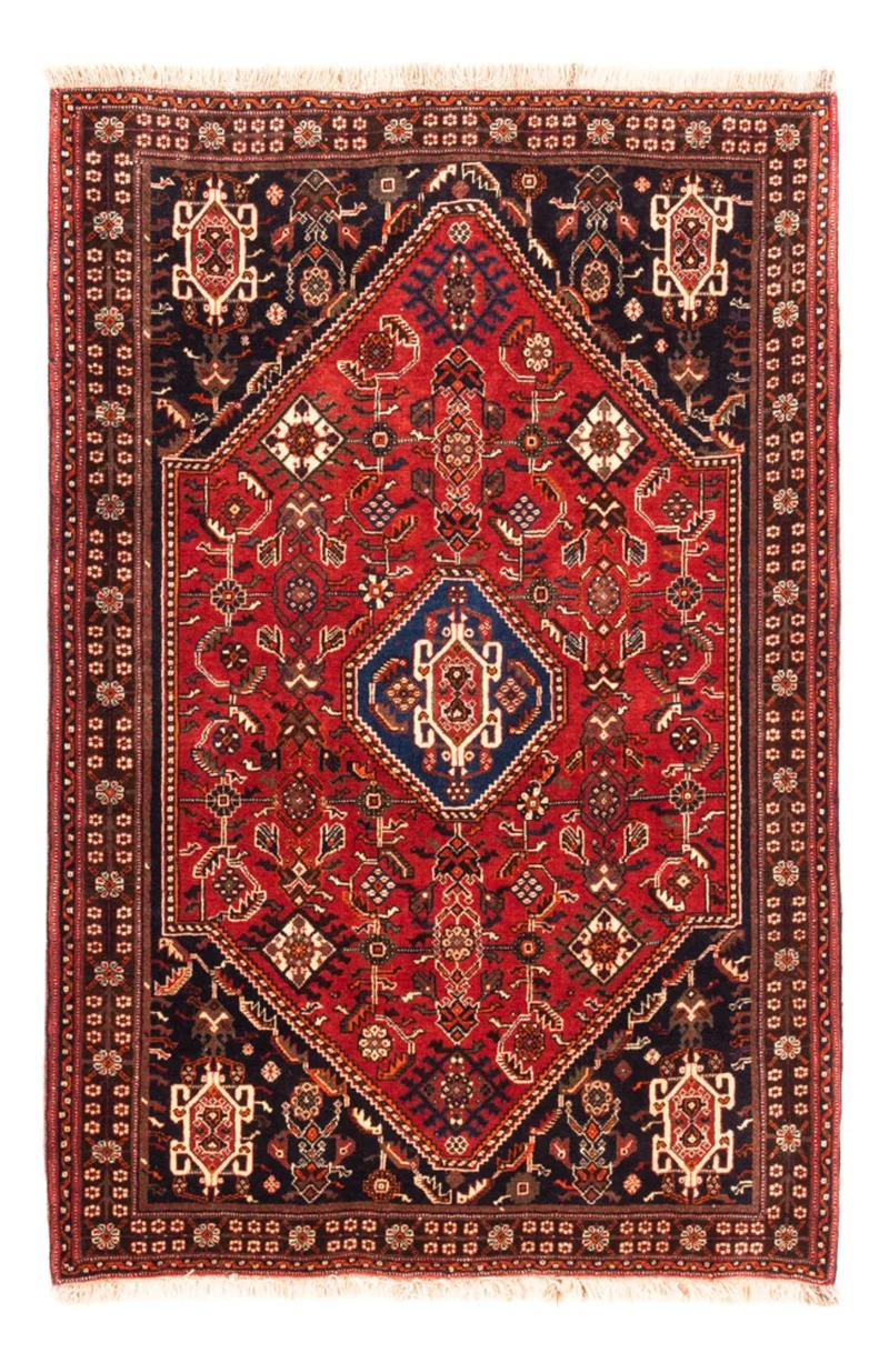 Ghashghai Teppich 110x158cm - Perserteppich - rot