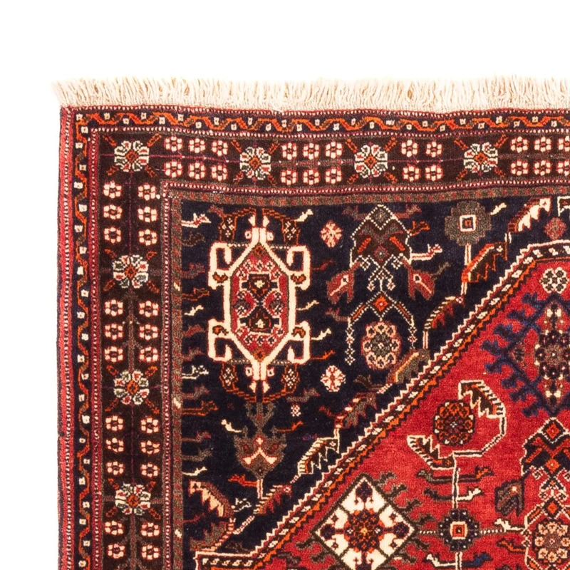 Ghashghai Teppich 110x158cm - Perserteppich - rot