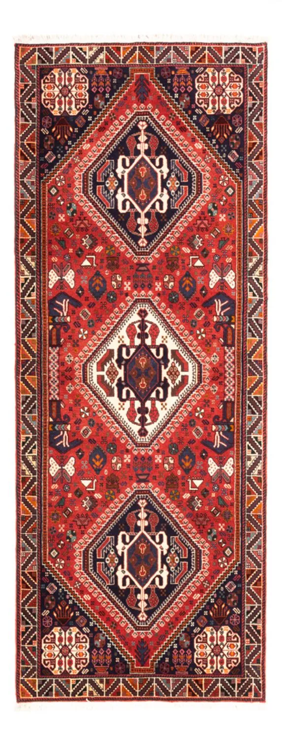 Ghashghai Teppich 80x205cm - Perserteppich - rot