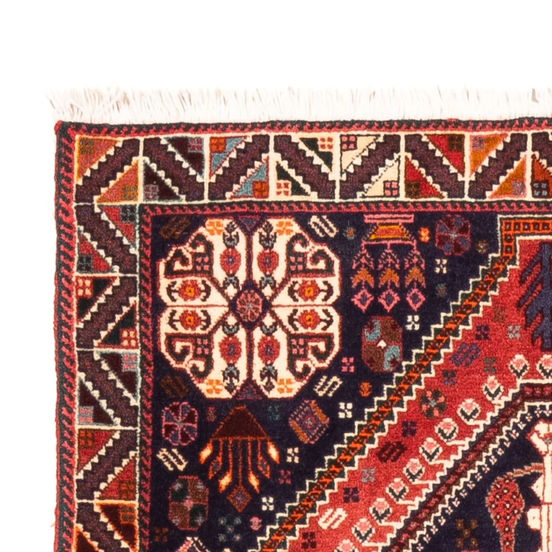 Ghashghai Teppich 80x205cm - Perserteppich - rot
