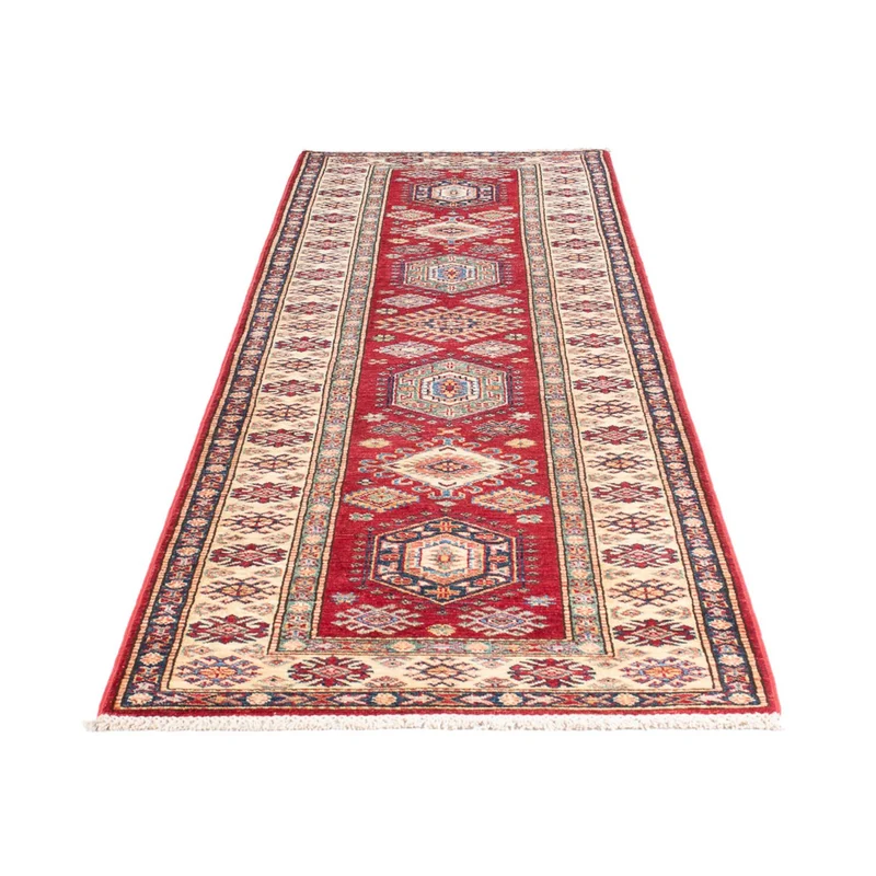 Kazak Teppich 80x300cm - Orientteppich - rot