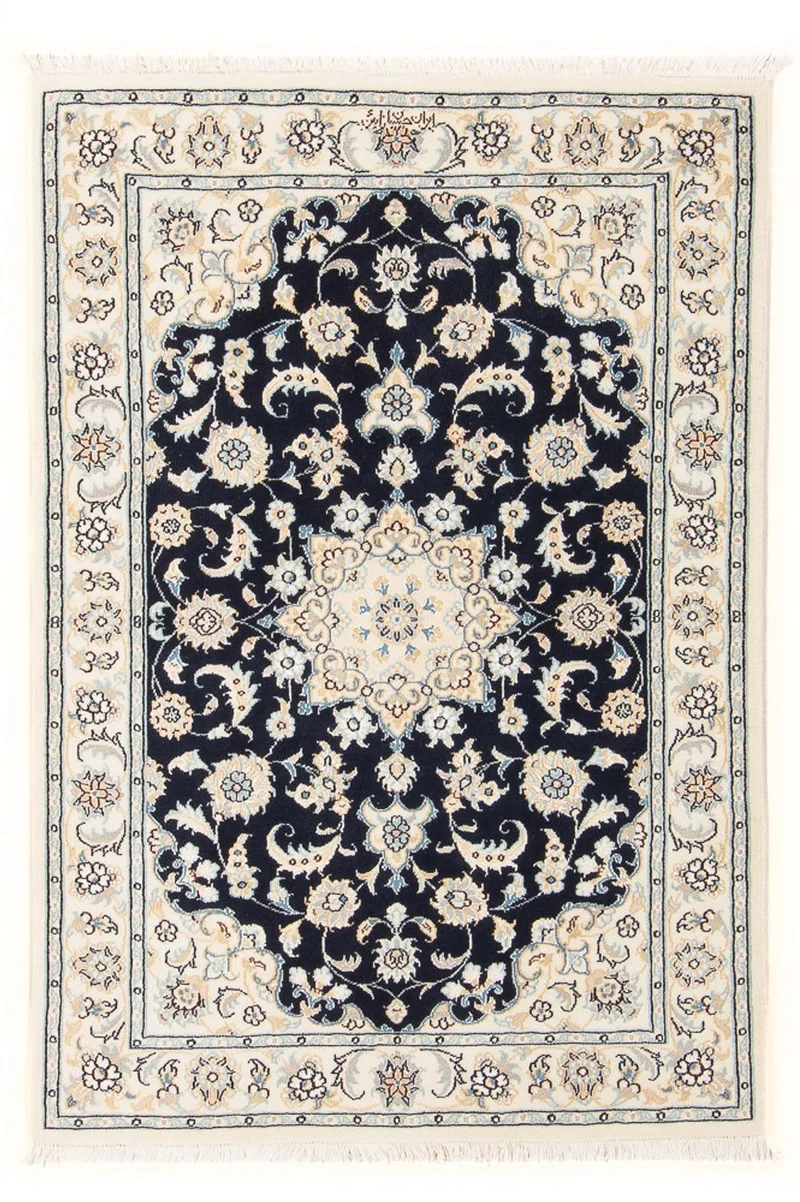 Nain - 6La Teppich 80x118cm - Perserteppich - dunkelblau
