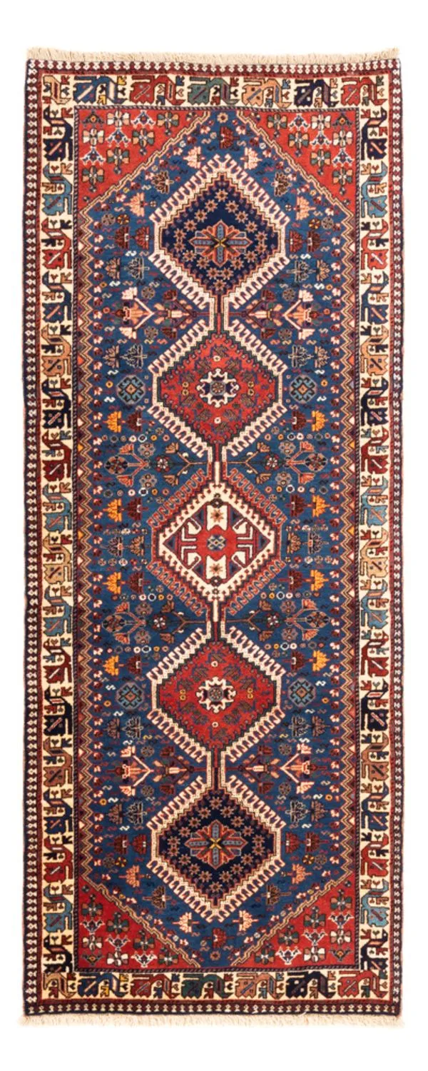 Yalameh Teppich 82x197cm - Perserteppich - hellblau
