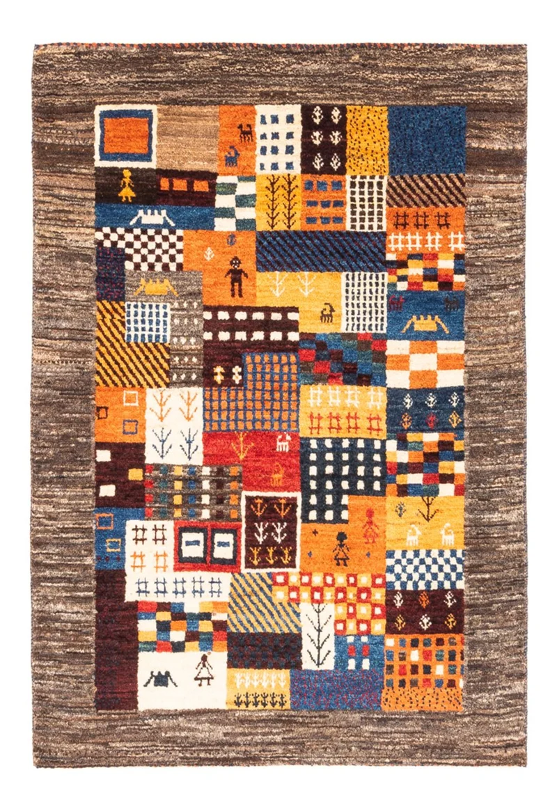 Loribaft Teppich Perser 83x120cm - Orientteppich - mehrfarbig